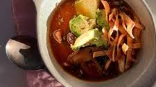 Mexican Mushroom Soup with Chipotle Tomato Broth