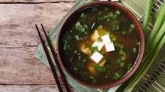 Miso Broth with Seaweed and Tofu