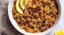 Moroccan-Inspired Couscous with Roasted Chickpeas and Sweet Potato