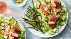 Moroccan-Spiced Salmon & Salad with Green Beans & Tarragon Dressing