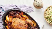 Moroccan-style roast chicken