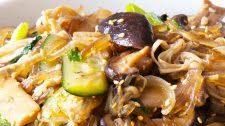 Mushroom Japchae Noodles