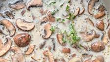 Mushroom Soup with Coconut Milk