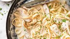 One Pot Chicken Alfredo Pasta