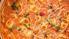 One-Pot Creamy Tomato Tortellini Soup