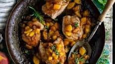 One Skillet Peach Chicken