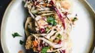 Panko-Breaded Fish Tacos with Sesame Ginger Slaw