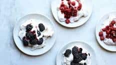 Pavlovas With Fresh Berries