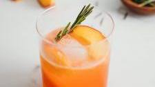 Peach & Rosemary Bourbon Cocktail