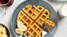 Peanut Butter and Banana Waffles