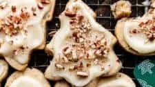 Pecan Sugar Cookies with Brown Butter Icing