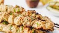 Pesto Marinated Chicken Mini Skewers