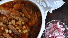 Pozole Rojo {Pork and Hominy Stew}