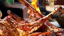 RACK OF LAMB WITH HONEY ROSEMARY GLAZE