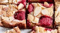 Raspberry Almond Blondies