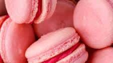 Raspberry Rose Macarons