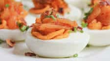 Recipe: Kimchi Deviled Eggs