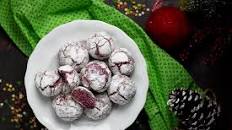 Red Velvet Crinkle Cookies