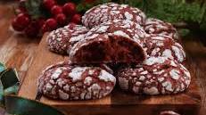 Red Velvet Crinkle Cookies