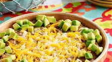 Refried Bean Dip with Avocado