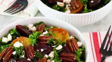 Roasted Beet Salad with Kale and Maple Balsamic