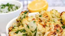 Roasted Cauliflower with Lemon, Garlic, and Herbs