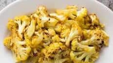 Roasted Curried Cauliflower