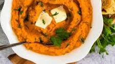 Roasted Garlic Mashed Sweet Potatoes Recipe