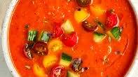 Roasted Red Pepper & Tomato Gazpacho