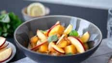 Rutabaga hash with bacon and apples