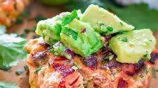 Salmon Burgers with Avocado Salsa