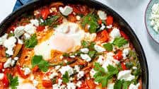 Shakshuka with Feta and Spinach