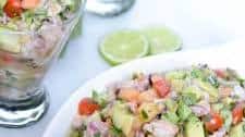 Shrimp Ceviche with Papaya