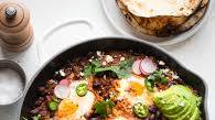 Skillet Huevos Rancheros with Black Beans