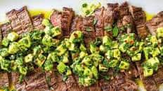 Skirt Steak with Avocado Chimichurri