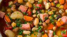 Slow Cooker Ham and Bean Soup