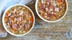 Slow Cooker Ham and Bean Soup