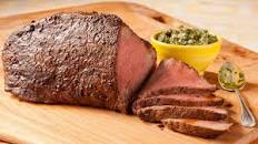 Smoked Paprika Sirloin Roast with Salsa Verde