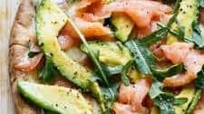 Smoked Salmon and Avocado Pizza