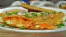 Smoked Salmon and Cream Cheese Omelet