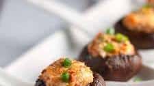 Smoked Salmon and Goat Cheese Stuffed Mushrooms