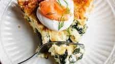 Smoked Salmon and Spinach Quiche