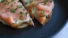 Smoked Salmon on a Potato Pancake