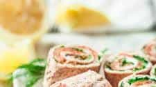 Smoked Salmon Roll-Ups with Creamy Lemon Dill Spread (Pinwheels)