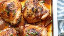 Soy-Ginger Glazed Chicken Thighs