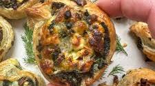 Spanakopita Puff Pastry Pinwheels