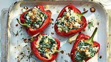 Spanakopita-stuffed peppers