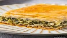 Spanakopita - torta salata alla greca con spinaci e Feta Dop