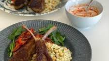 Spiced Lamb Cutlets and Couscous