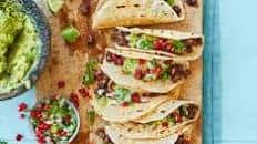 Spicy black bean tacos